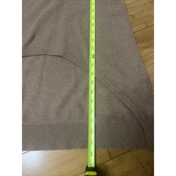 Claudia Nichole 100% Cashmere Oversized V-Neck Sweater Camel Luxe XS (Fits S) - Picture 6 of 6